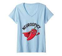 Mujer Neurodiverso Neuropicante Camiseta Cuello V