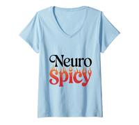 Mujer Neurodiverso Neuropicante Camiseta Cuello V