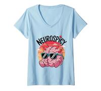 Mujer Neurodiverso Neuropicante Camiseta Cuello V