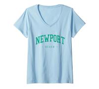 Mujer Newport Beach Regalo Rhode Island hogar Newport Beach Gift Camiseta Cuello V