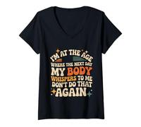 Mujer Next Day My Body Says Don't Do That Again - Camiseta Cuello V