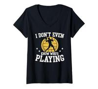 Mujer Ni Siquiera sé quién Juega Divertido Evento para fanáticos del Waterpolo Camiseta Cuello V