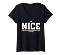 Mujer Nice France Camiseta Cuello V