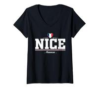 Mujer Nice France Camiseta Cuello V