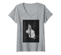 Mujer Nick Cave y el festival de lectura de Bad Seeds 1990 Camiseta Cuello V