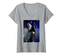 Mujer Nick Cave y The Bad Seeds Red Right Hand Live Andy Willsher Camiseta Cuello V