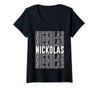 Mujer Nicolás Camiseta Cuello V