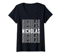 Mujer Nicolás Camiseta Cuello V