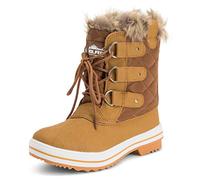 Mujer Nieve Bota Nylon Corto Nieve Lluvia Caliente Impermeable Botas - Bronceado - 38