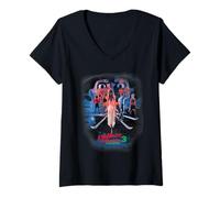 Mujer Nightmare on ELM Street 3 Dream Warriors Vintage Poster Camiseta Cuello V