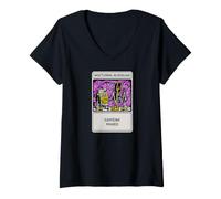 Mujer Nights Owl Gamer Nocturnal Bloodline Caffeine Maxed Camiseta Cuello V