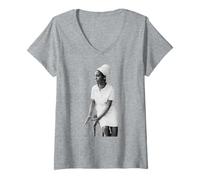 Mujer Nina Simone Jazz Gospel Cantante Duffy Archivo Fotografía Camiseta Cuello V
