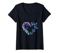 Mujer Ninguna Historia debería terminar Demasiado Pronto: Conciencia sobre la prevención del Suicidio Camiseta Cuello V