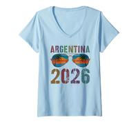 Mujer Niños Bolivia 2026 Vacay Travel Vacation Matching Birthday Camiseta Cuello V
