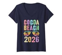 Mujer Niños Cocoa Beach 2026 Vacay Travel Vacation Matching Mom Camiseta Cuello V