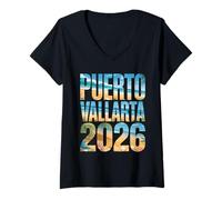 Mujer Niños Puerto Vallarta 2026 Vacay Best Ever Vacation BFF Mom Camiseta Cuello V