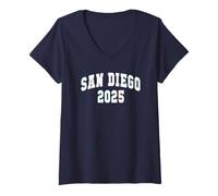 Mujer Niños SAN DIEGO 2025 Vacay Surf Trip Matching Family Cousins Camiseta Cuello V