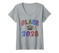 Mujer Nivel Final del anuario de último año de la Clase 2026: Creando Recuerdos Camiseta Cuello V
