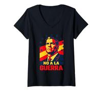 Mujer No A La Guerra España Decide Soberanía Paz Dignidad Camiseta Cuello V