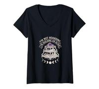 Mujer No acaparamiento Edificio Altar Crystal Collector Camiseta Cuello V