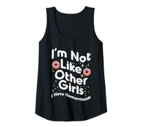 Mujer No como Otras Chicas Hemorroides Mujeres Inapropiadas Divertidas Camiseta sin Mangas