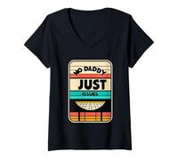 Mujer No Daddy Just Issues Cita sarcástica identificable |------ Camiseta Cuello V