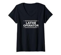 Mujer No es fácil ser un Operador de Torno Camiseta Cuello V