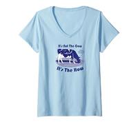 Mujer No es la Vaca, es la Agricultura regenerativa Camiseta Cuello V