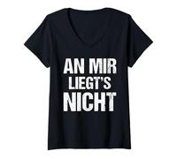Mujer No es mi Humor Negro Camiseta Cuello V