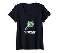 Mujer No es un Error, es un Humor de auditoría Camiseta Cuello V