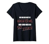 Mujer No Estamos aquí para desear Algo, Sino en Tan isses Camiseta Cuello V