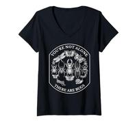 Mujer No estás Solo, Hay bichos, Humor, coleccionista de Insectos Camiseta Cuello V