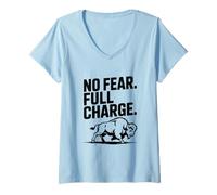 Mujer No Fear Full Charge Buffalo Camiseta Cuello V