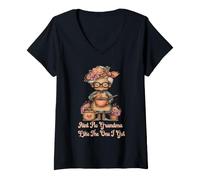 Mujer No Hay Abuela como la Que recibí Tributo Camiseta Cuello V