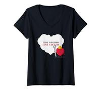 Mujer No Hay Nada Que el Amor no Pueda Arreglar (Bonito gráfico de corazón) Camiseta Cuello V