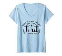Mujer No Hay Nadie como el Señor - Verso de la Biblia Christian Faith Camiseta Cuello V