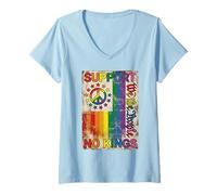 Mujer No Hay Reyes en América apoyan a ningún Reyes Camiseta Cuello V