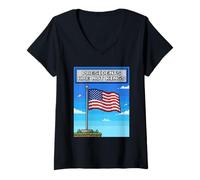 Mujer No Hay Reyes en Estados Unidos Los presidentes no Son Reyes Camiseta Cuello V