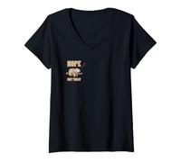 Mujer No, hoy no es una linda cita de perezoso, rama durmiendo, estado de ánimo perezoso Camiseta Cuello V