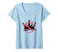 Mujer No Kings In America Political Protest Crown Design Camiseta Cuello V