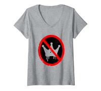 Mujer No Kings In America Political Protest Crown Design Camiseta Cuello V