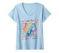 Mujer No Kings In America Since 1776 We The People LGBTQ Tiger Camiseta Cuello V