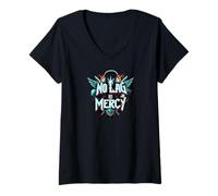 Mujer No Lag No Mercy Gaming Design Pro Gamer Esports Camiseta Cuello V