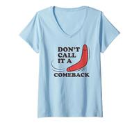 Mujer No lo llames Regreso, Boomerang Divertido Camiseta Cuello V
