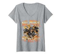 Mujer No más Mr. Nice Guy Grim Reaper Skull Bootleg Sigma Aura Camiseta Cuello V