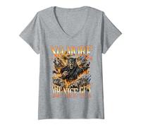 Mujer No más señor Buen Chico Hombre Lobo Bootleg Alpha Male Aura Camiseta Cuello V