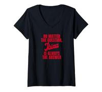 Mujer no matter the question Ibiza is always the answer Camiseta Cuello V