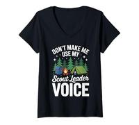 Mujer No me Hagas Usar mi Divertido líder de exploración de SPL Camiseta Cuello V