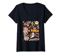 Mujer No, mi Primer Rodeo, Profesor de Western de la Escuela: Hola, Vaquero. Camiseta Cuello V