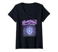 Mujer No Molestar Estoy en un Mundo de fantasía Portal Mágico Libro Camiseta Cuello V